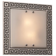Настенно-потолочный светильник с стеклянными плафонами белого цвета Silver Light 822.35.2