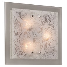 Настенно-потолочный светильник с стеклянными плафонами белого цвета Silver Light 818.40.3