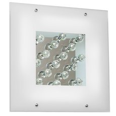 Настенно-потолочный светильник с стеклянными плафонами белого цвета Silver Light 804.40.7