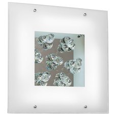 Настенно-потолочный светильник с стеклянными плафонами белого цвета Silver Light 806.40.7