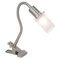 Настольная лампа с арматурой никеля цвета, плафонами белого цвета Brilliant G05505/77