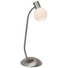 Настольная лампа с арматурой никеля цвета, плафонами белого цвета Brilliant G16348/13