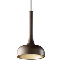 Светильник с арматурой коричневого цвета, металлическими плафонами Leds-C4 00-3689-CI-CI