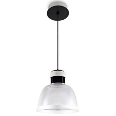 Светильник с арматурой чёрного цвета, плафонами прозрачного цвета Leds-C4 00-4945-14-M2