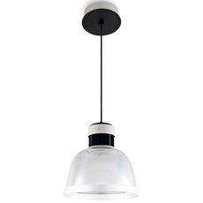 Светильник с арматурой чёрного цвета, плафонами прозрачного цвета Leds-C4 00-4954-14-M2