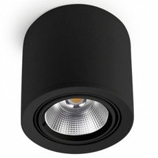 Точечный светильник с арматурой чёрного цвета, стеклянными плафонами Leds-C4 90-2991-60-OU