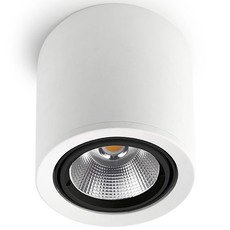 Точечный светильник с арматурой белого цвета, стеклянными плафонами Leds-C4 90-2992-14-OE