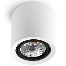Точечный светильник с арматурой белого цвета, стеклянными плафонами Leds-C4 90-2993-14-OE