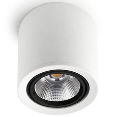 Точечный светильник с арматурой белого цвета, плафонами прозрачного цвета Leds-C4 90-2994-14-DU