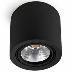 Точечный светильник с арматурой чёрного цвета, плафонами прозрачного цвета Leds-C4 90-2994-60-OE