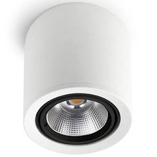 Точечный светильник с арматурой белого цвета, стеклянными плафонами Leds-C4 90-2995-14-DU