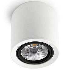 Точечный светильник с арматурой белого цвета, плафонами прозрачного цвета Leds-C4 90-2995-14-OE
