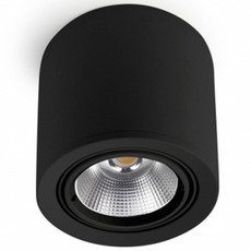 Точечный светильник с арматурой чёрного цвета, стеклянными плафонами Leds-C4 90-2998-60-OU