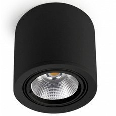 Точечный светильник с арматурой чёрного цвета, стеклянными плафонами Leds-C4 90-3000-60-OU