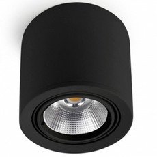Точечный светильник с арматурой чёрного цвета, стеклянными плафонами Leds-C4 90-3207-60-OU