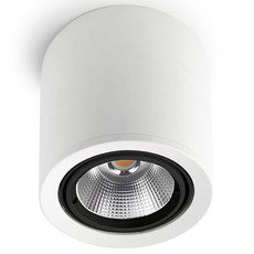 Точечный светильник с арматурой белого цвета, стеклянными плафонами Leds-C4 90-3523-14-OE