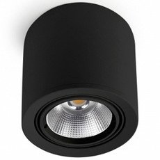 Точечный светильник с арматурой чёрного цвета, стеклянными плафонами Leds-C4 90-3523-60-OU