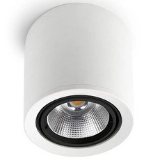 Точечный светильник с арматурой белого цвета, стеклянными плафонами Leds-C4 90-3524-14-OU