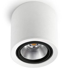 Точечный светильник с арматурой белого цвета, стеклянными плафонами Leds-C4 90-3525-14-OE