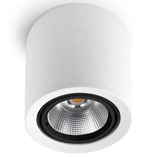 Точечный светильник с арматурой белого цвета, стеклянными плафонами Leds-C4 90-3528-14-OU
