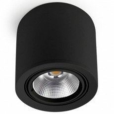 Точечный светильник с арматурой чёрного цвета, стеклянными плафонами Leds-C4 90-3528-60-OU
