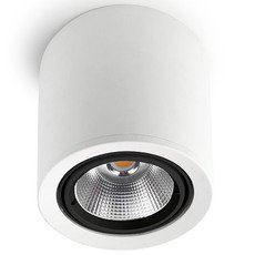 Точечный светильник с арматурой белого цвета, стеклянными плафонами Leds-C4 90-3529-14-OE