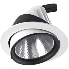 Точечный светильник с арматурой белого цвета, стеклянными плафонами Leds-C4 90-4766-14-37