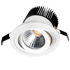 Точечный светильник с арматурой белого цвета, стеклянными плафонами Leds-C4 90-4852-14-37