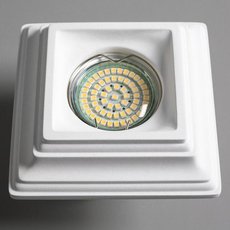 Точечный светильник с арматурой белого цвета, гипсовыми плафонами SvDecor SV 7156