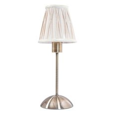 Настольная лампа с арматурой бронзы цвета, текстильными плафонами Spot Light 7516011
