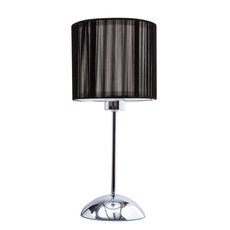 Настольная лампа с арматурой хрома цвета, текстильными плафонами Spot Light 7539018