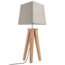 Настольная лампа с текстильными плафонами коричневого цвета Spot Light 6852174