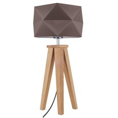 Настольная лампа с текстильными плафонами коричневого цвета Spot Light 6833174