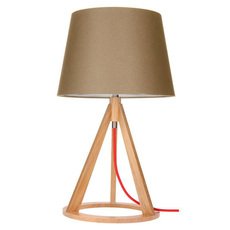 Настольная лампа с текстильными плафонами коричневого цвета Spot Light 6513670