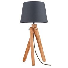 Настольная лампа с арматурой коричневого цвета, текстильными плафонами Spot Light 6314170