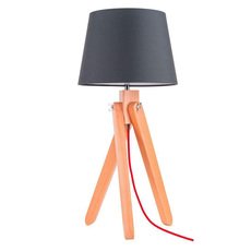 Настольная лампа с арматурой коричневого цвета, текстильными плафонами Spot Light 6314631