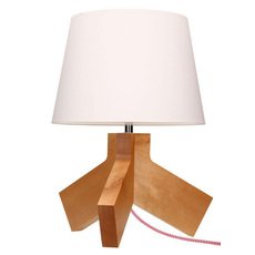 Настольная лампа с арматурой коричневого цвета, текстильными плафонами Spot Light 6611560