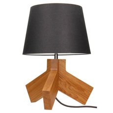 Настольная лампа с арматурой коричневого цвета, текстильными плафонами Spot Light 6614170
