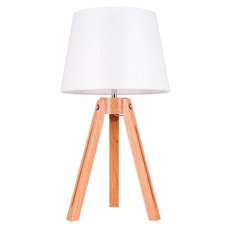 Настольная лампа с арматурой коричневого цвета, текстильными плафонами Spot Light 6111070