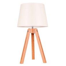 Настольная лампа с арматурой коричневого цвета, текстильными плафонами Spot Light 6112070