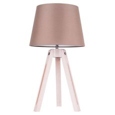 Настольная лампа с текстильными плафонами коричневого цвета Spot Light 6113032