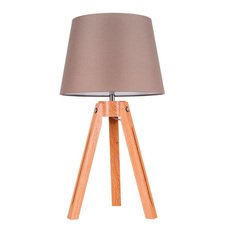 Настольная лампа с арматурой коричневого цвета, текстильными плафонами Spot Light 6113070