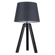 Настольная лампа с арматурой чёрного цвета, текстильными плафонами Spot Light 6114004