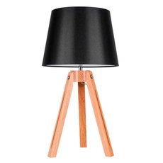 Настольная лампа с арматурой коричневого цвета, текстильными плафонами Spot Light 6115070