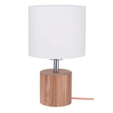 Настольная лампа с арматурой коричневого цвета, текстильными плафонами Spot Light 7081570
