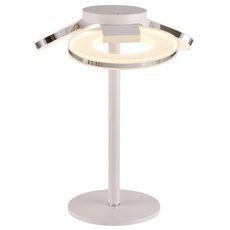 Настольная лампа с пластиковыми плафонами белого цвета IDLamp 399/3T-LEDWhitechrome