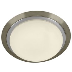 Настенно-потолочный светильник с стеклянными плафонами белого цвета IDLamp 371/20PF-Oldbronze