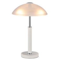 Настольная лампа с арматурой белого цвета, плафонами белого цвета IDLamp 283/3T-Whitechrome