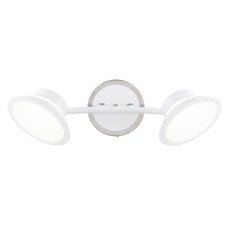 Спот с пластиковыми плафонами белого цвета IDLamp 104/2A-LEDWhite