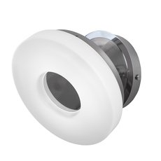 Бра с пластиковыми плафонами белого цвета IDLamp 107/1A-LEDWhitechrome